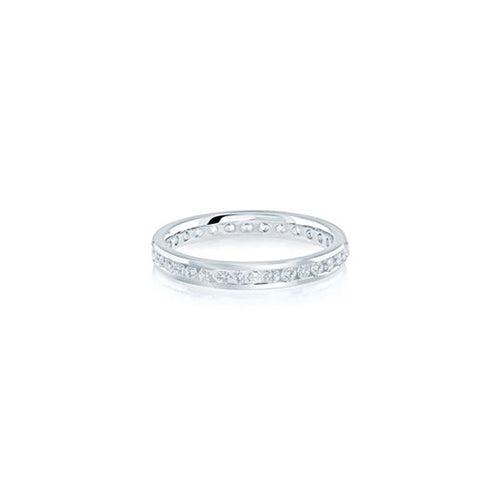 Channel Eternity Band 0.60CTW Solid Gold White