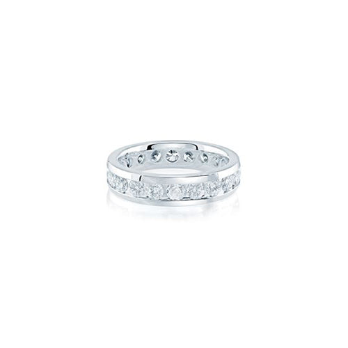Channel Diamond Eternity Band 2.00CTW Solid Gold White