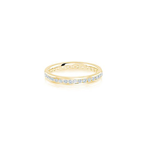 Channel Eternity Band 0.60CTW Solid Gold Yellow