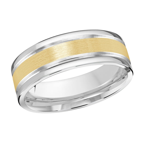 STYLE-001 - 4mm Solid Gold White Yellow Satin Finish