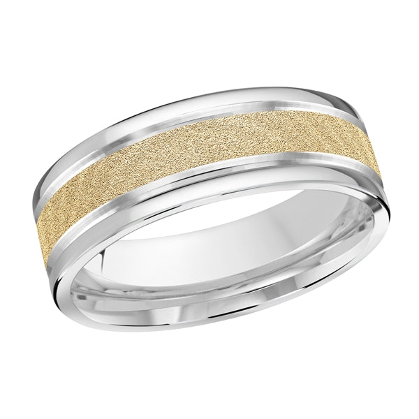STYLE-001 - 4mm Solid Gold White Yellow Roll Finish