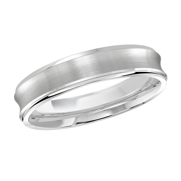 Style 014 Malo Wedding Band Solid Gold White