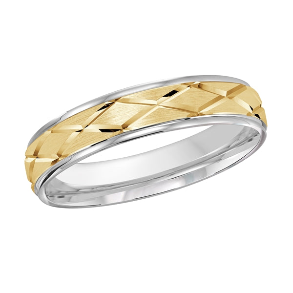 Style 20 Malo Wedding Band Solid Gold White Yellow