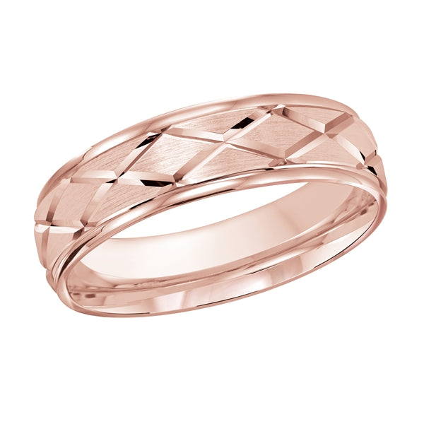 Style 21 Malo Wedding Band Solid Gold Rose
