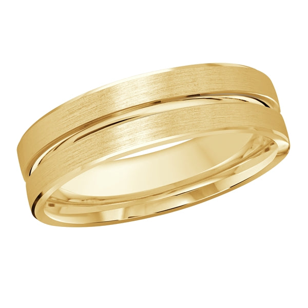 Style 019 Malo Wedding Band Solid Gold Yellow