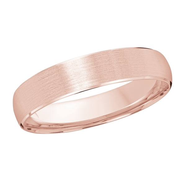 Style 022 Malo Wedding Band Solid Gold Rose