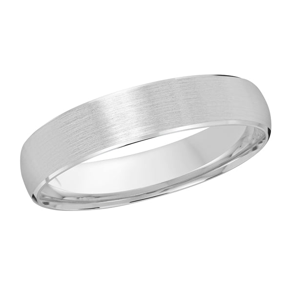 Style 022 Malo Wedding Band Solid Gold White