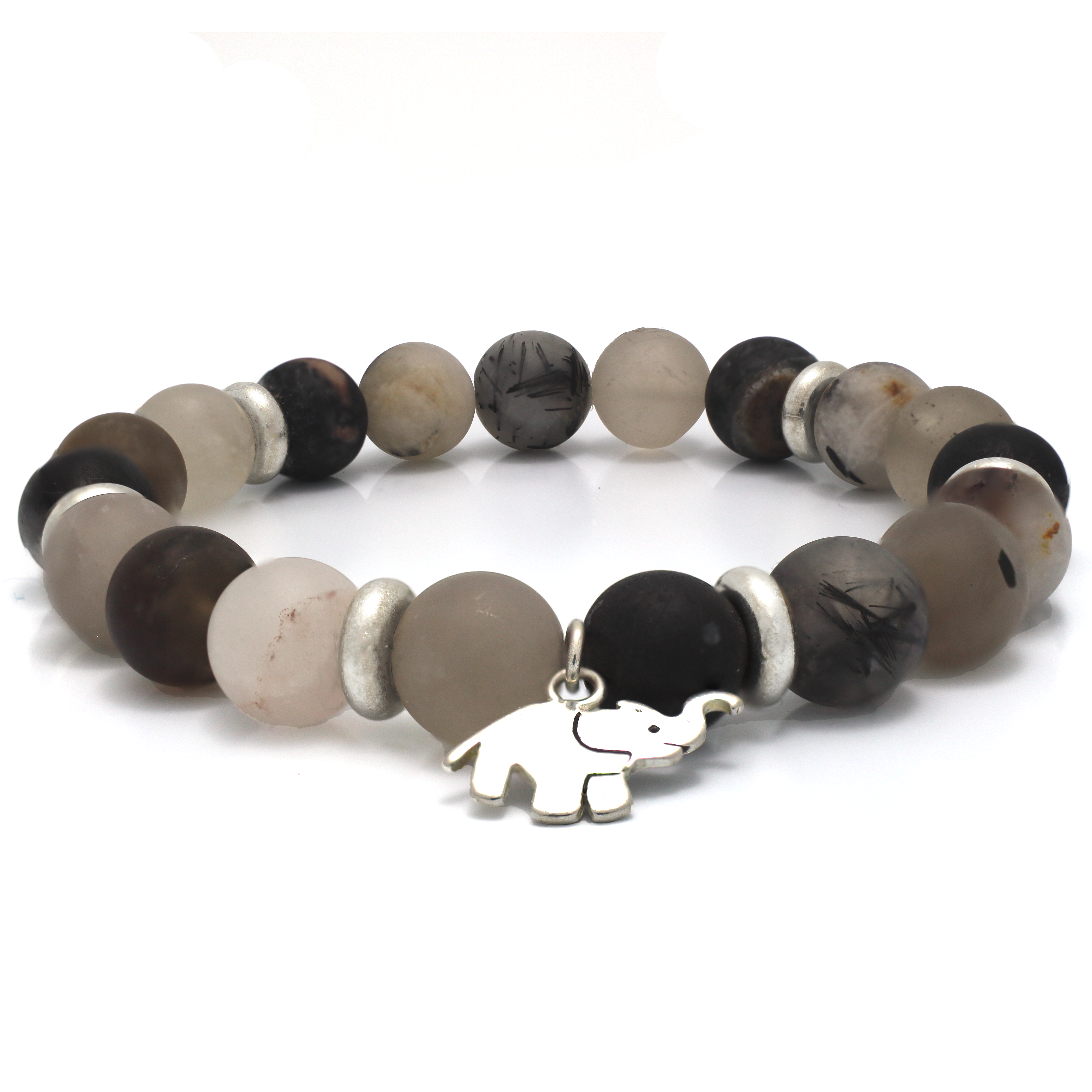 Wellness Bracelet with Silver Elephant Charm