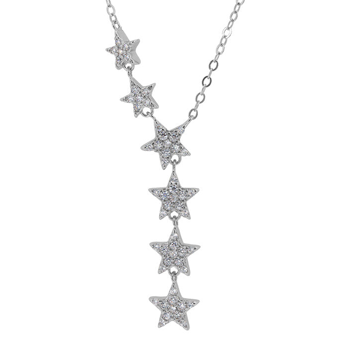 Sterling Silver Vertical Star necklace