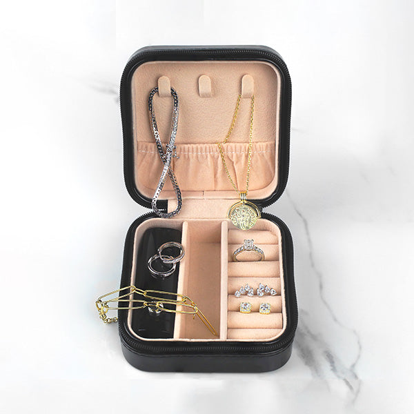 Jewellery Travel Case with Jewellery and Lipstick