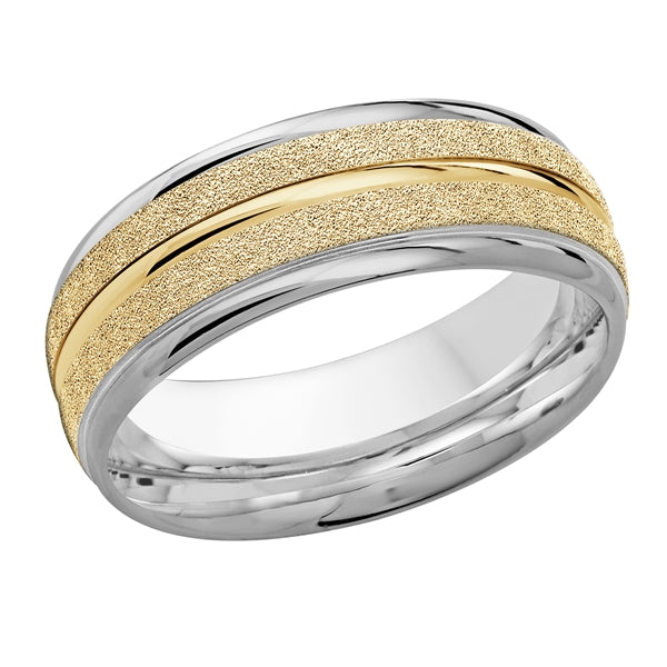 STYLE-010 - 8mm Solid Gold Yellow White Special Finish Roll