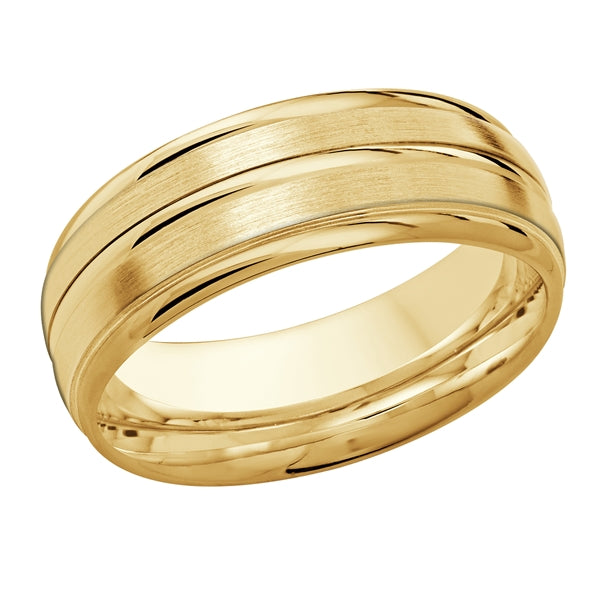 STYLE-010 - 8mm Solid Gold Yelow