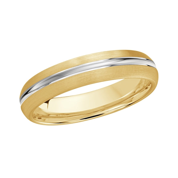 Style 013 Malo Wedding Band Solid Gold Yellow White