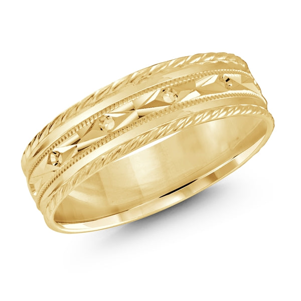 Style 26 Malo Wedding Band Solid Gold Yellow