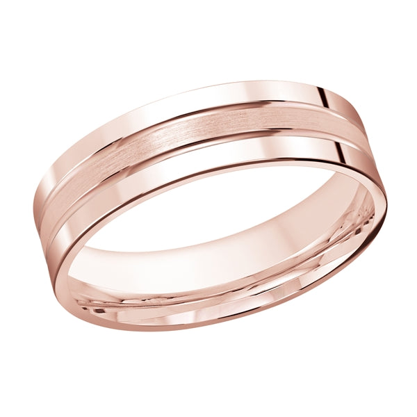 Style 30 Malo Wedding Band  Solid Gold Rose