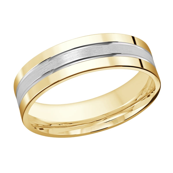 Style 30 Malo Wedding Band  Solid Gold Yellow White