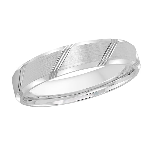 Style 31 Malo Wedding Band Solid Gold White