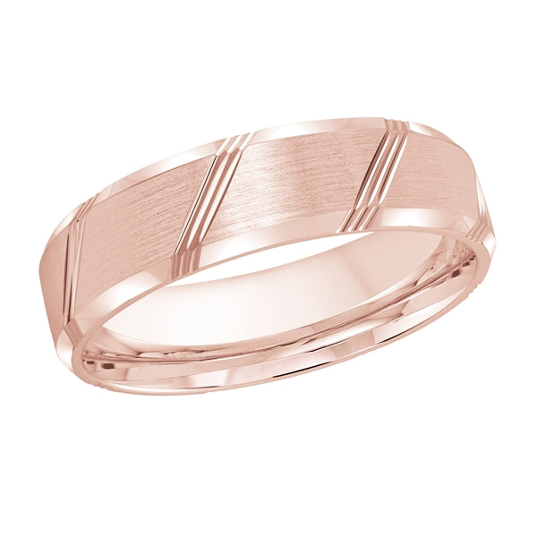 Style 32 Malo Wedding Band Solid Gold Rose