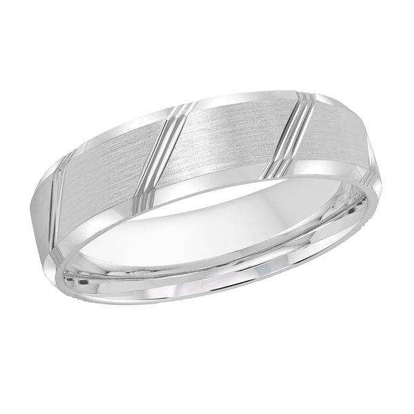 Style 32 Malo Wedding Band Solid Gold White