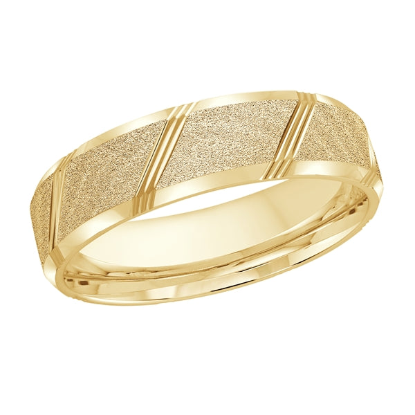 Style 32 Malo Wedding Band Solid Gold Yellow Roll FInish