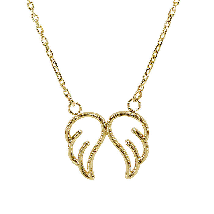 10KT Yellow Gold Wing Necklace