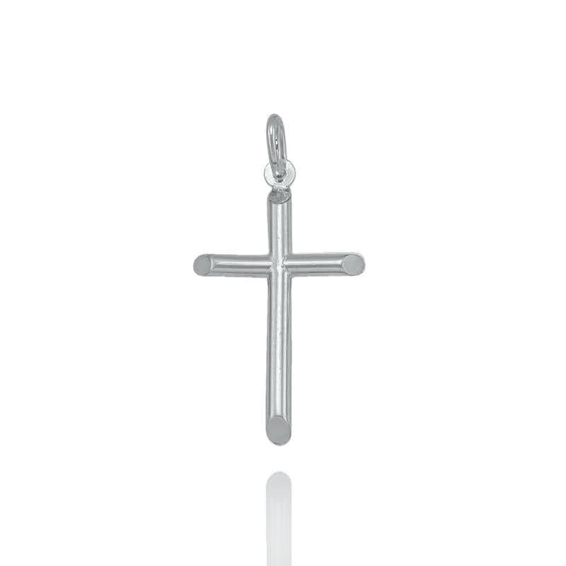 Rounded Sterling Silver Cross