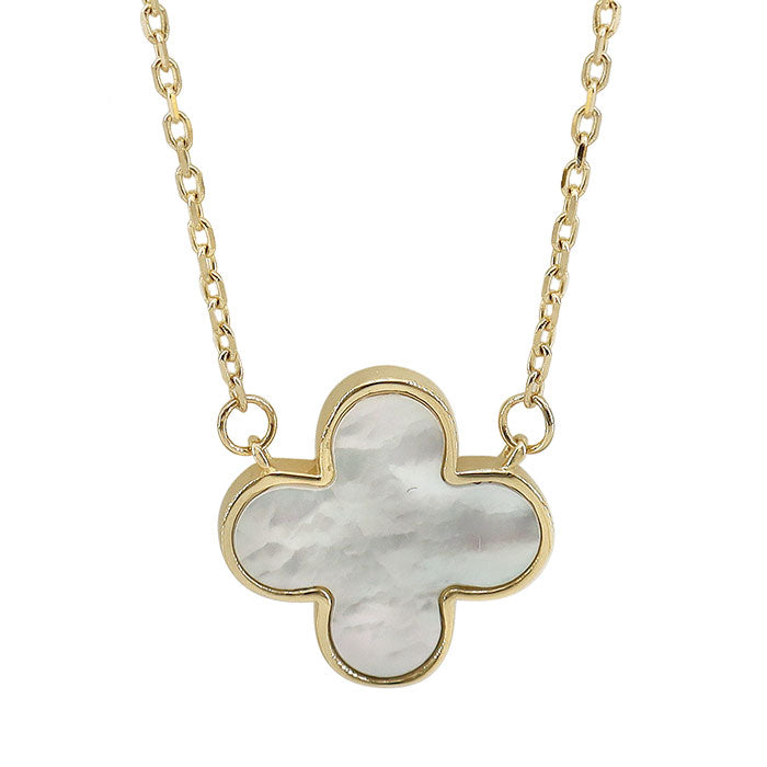 Mother of Pearl Clover - 10kt Gold