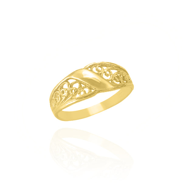 10KT Solid Gold Golden Bliss Ring