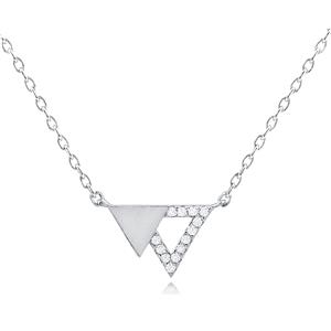 Sterling Silver Reflections Necklace with Cubic Zirconia 1
