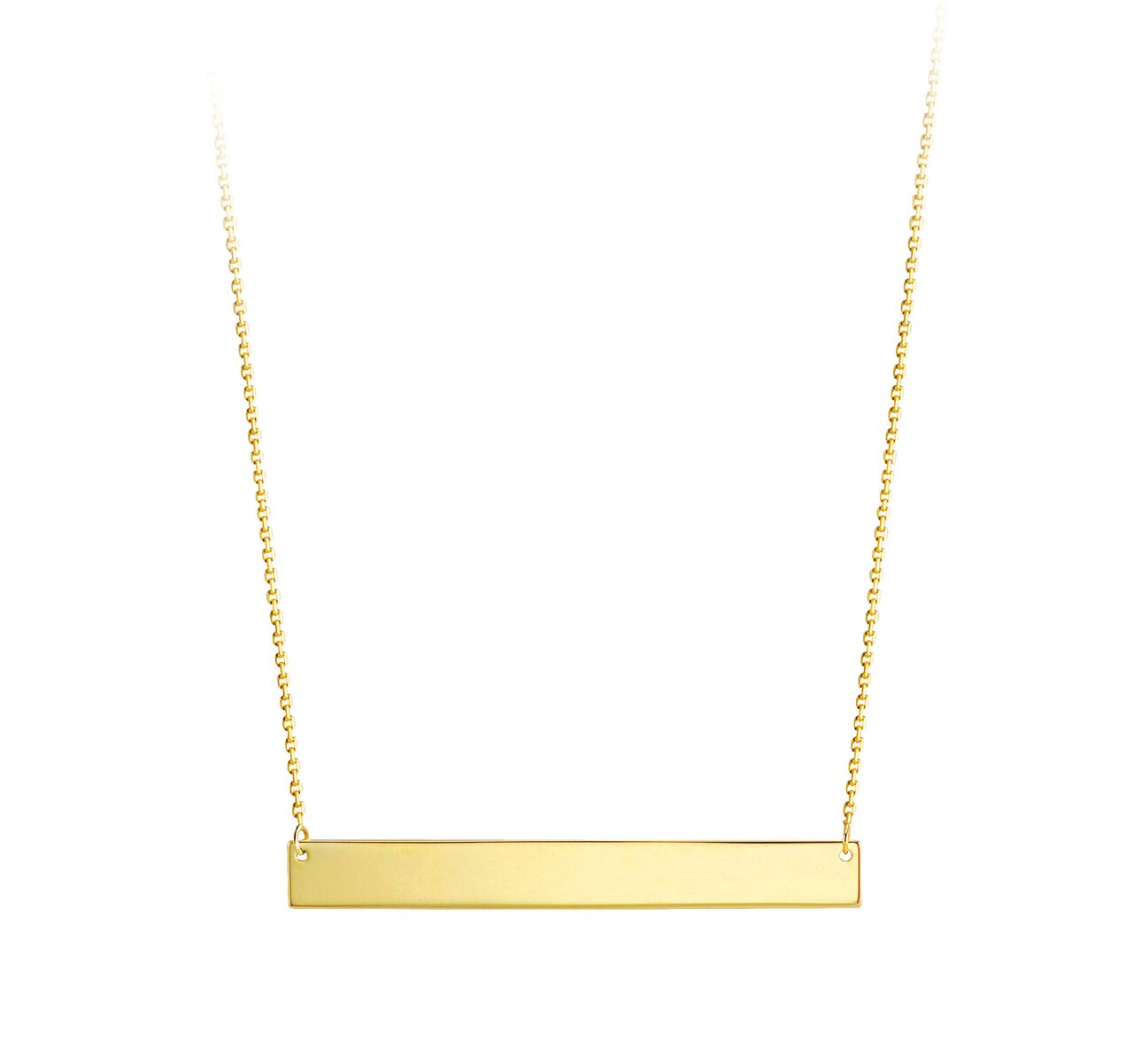 10kt Yellow Gold Bar Necklace