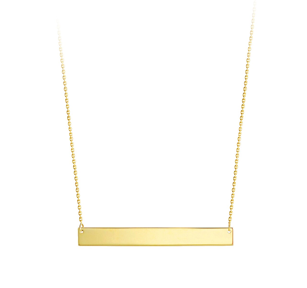 10kt Yellow Gold Bar Necklace
