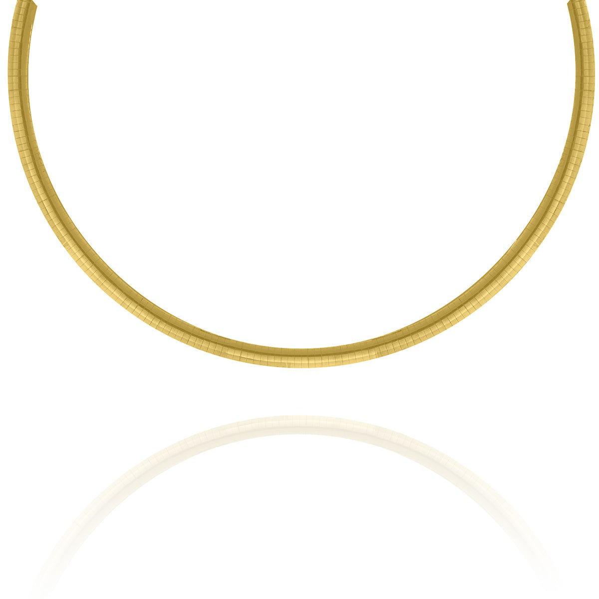 14KT Gold 5mm Wide Omega Chain Yellow