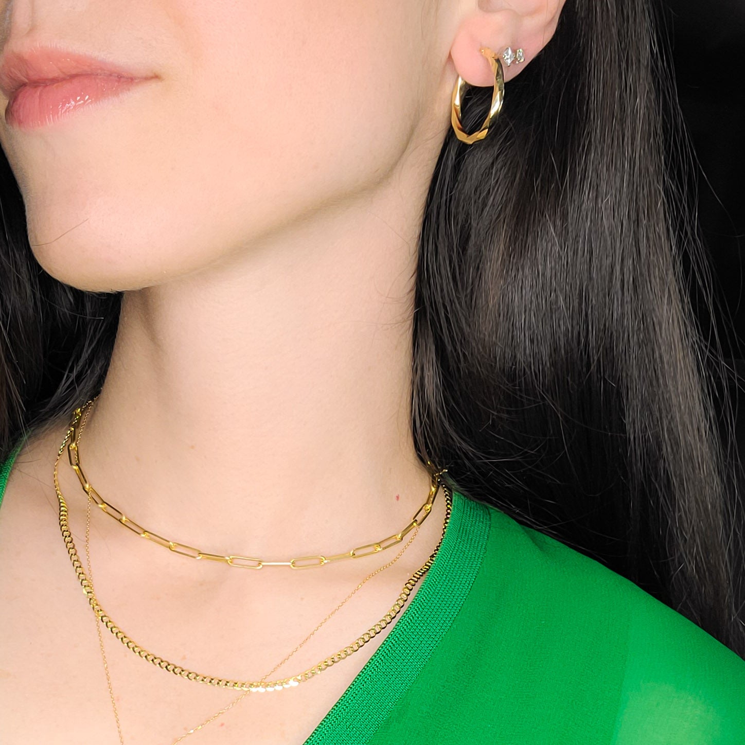 Curb Chain (2.5mm) - Solid Gold