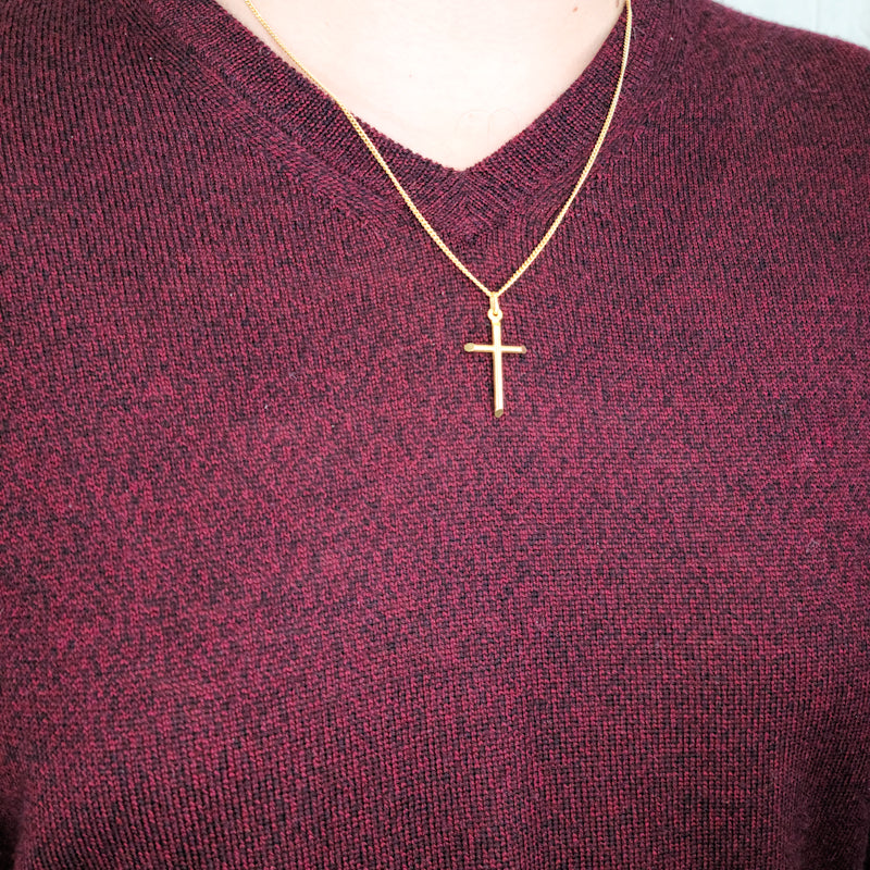 Cross Small Solid Gold