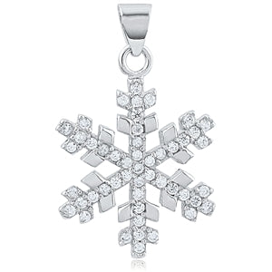 Sterling Silver Snowflake pendant