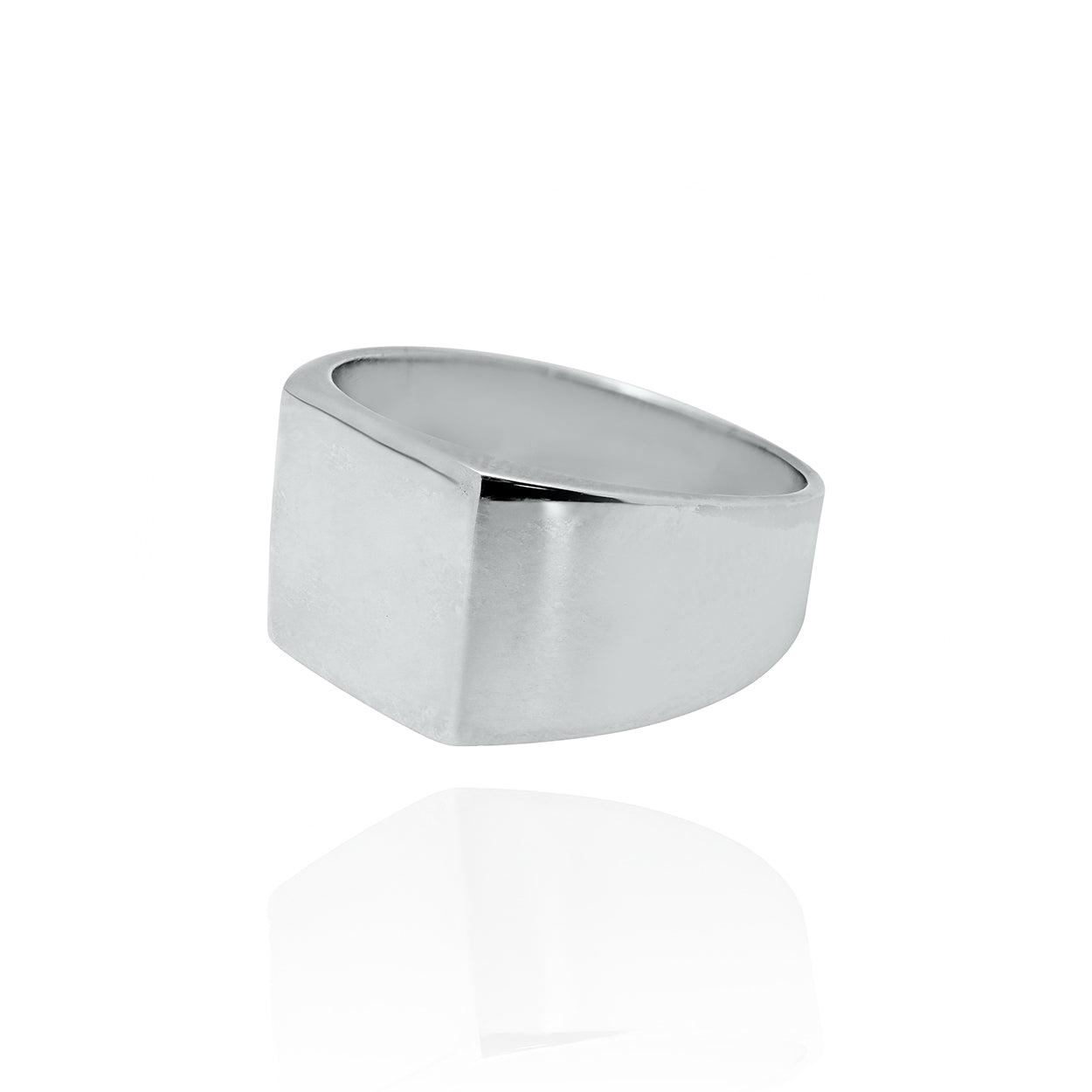 Square Signet Ring Sterling Silver 2