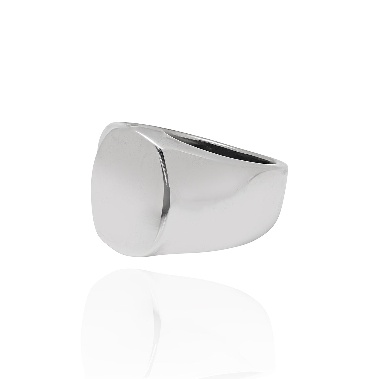 Oval Signet Ring Sterling Silver 1