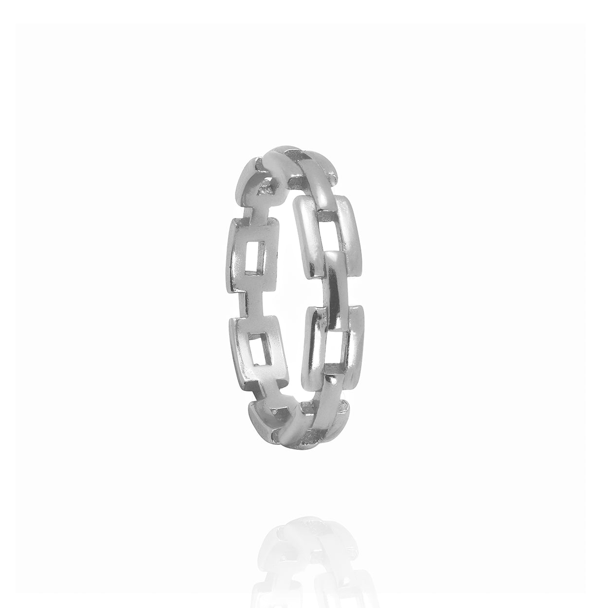 Sterling Silver Link Style Ring 2
