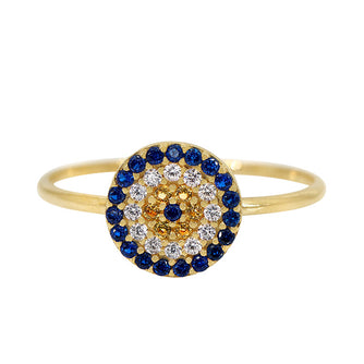 Round  Evil Eye - 10KT Gold