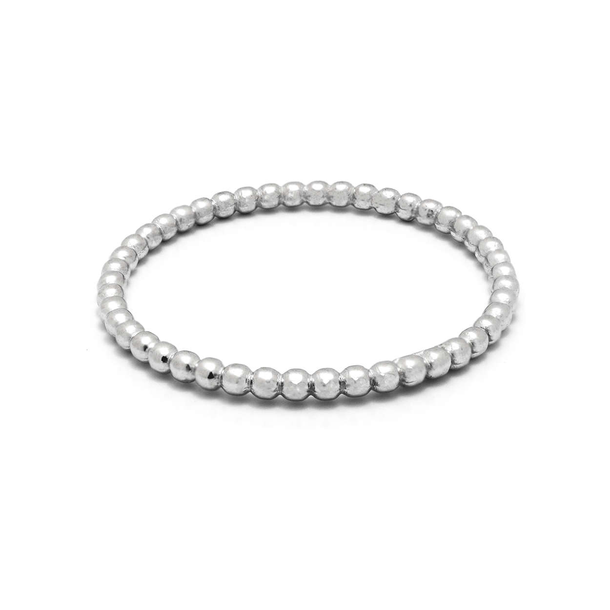 Sterling Silver Beaded Style Band