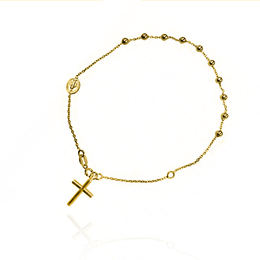 Rosary Bracelet- Solid Gold