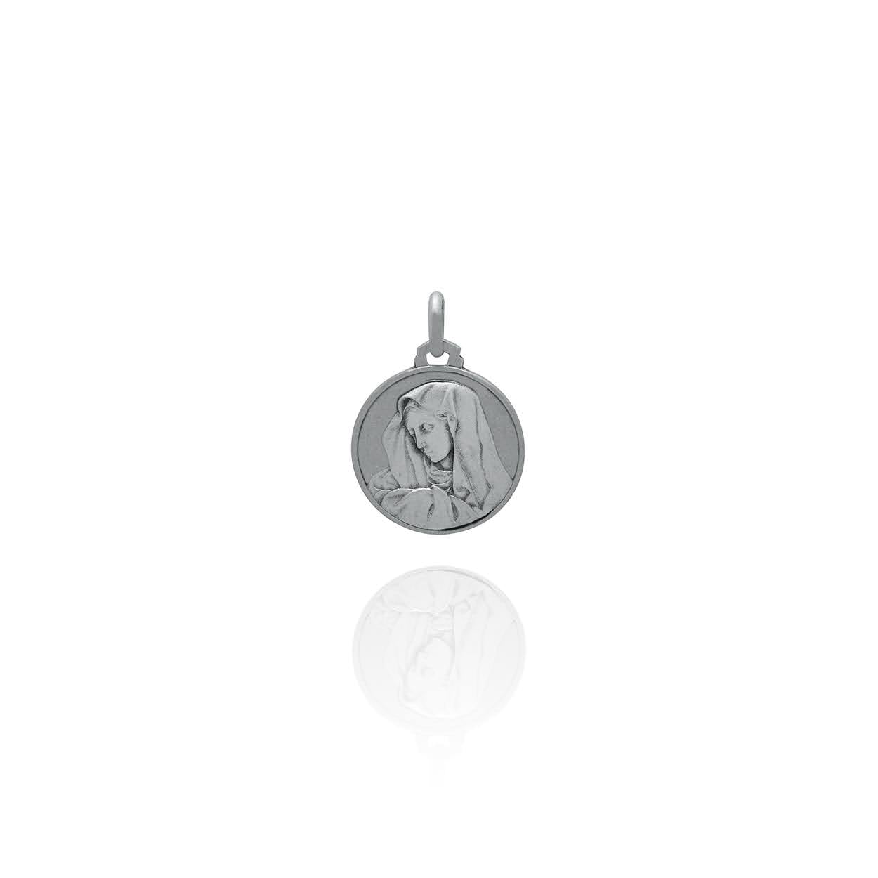 Baby Sterling Silver Mother Mary Medallion