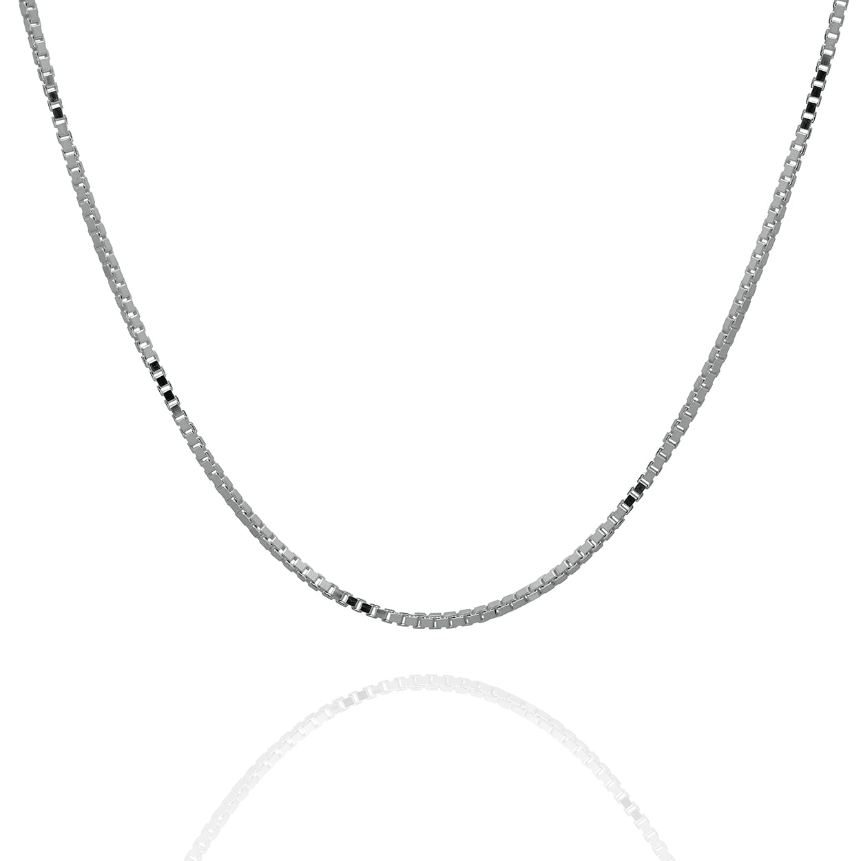 Sterling Silver Box Chain 1.5mm Width