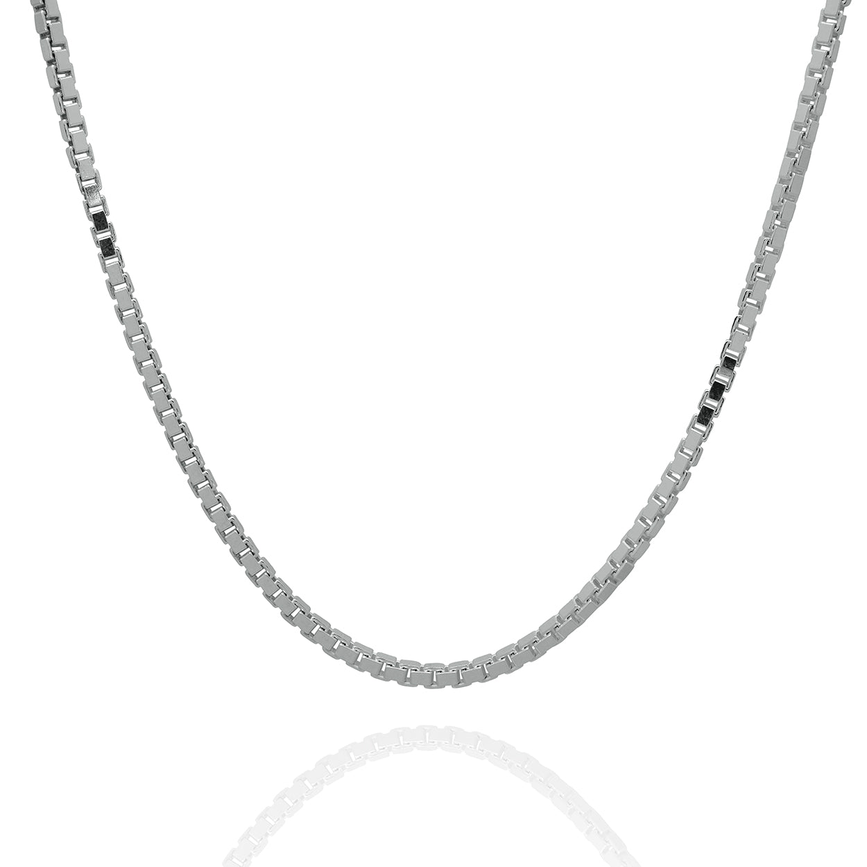 Sterling Silver Box Style Chain 2.5mm Width