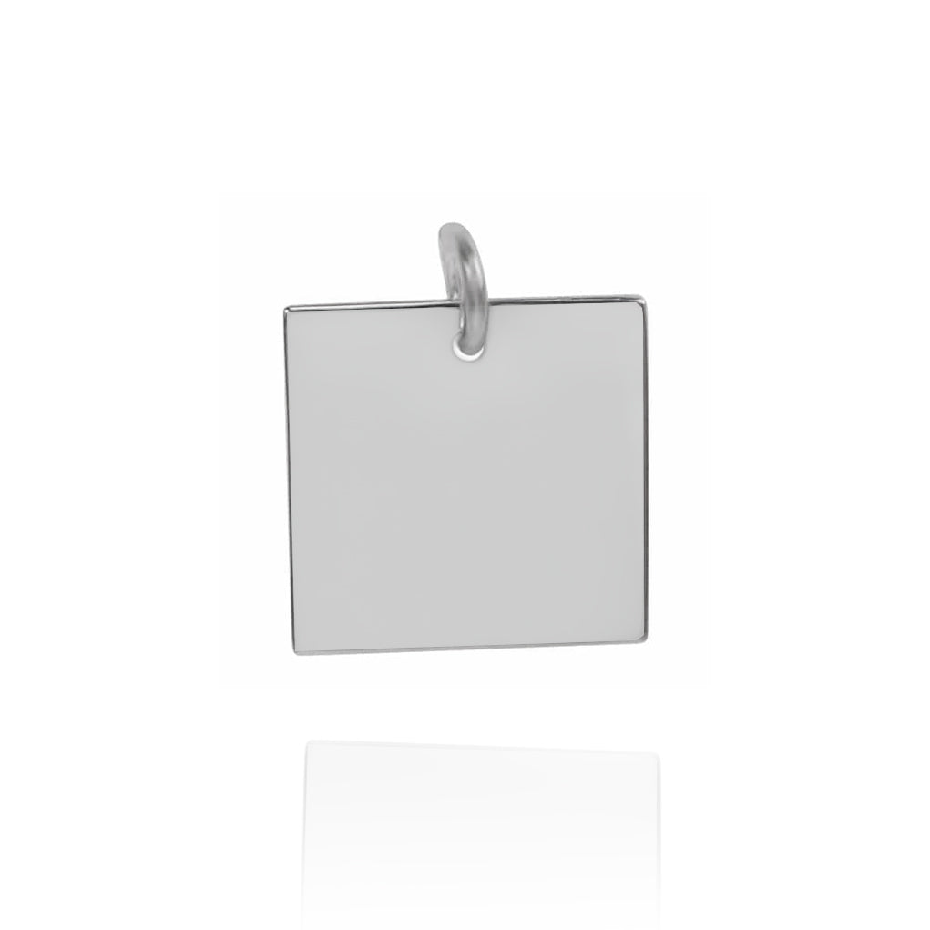 Sterling Silver Engravable Tag Pendant