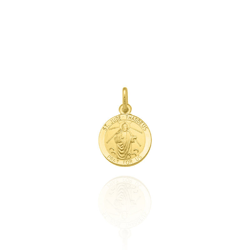 Saint jude medallion gold sale