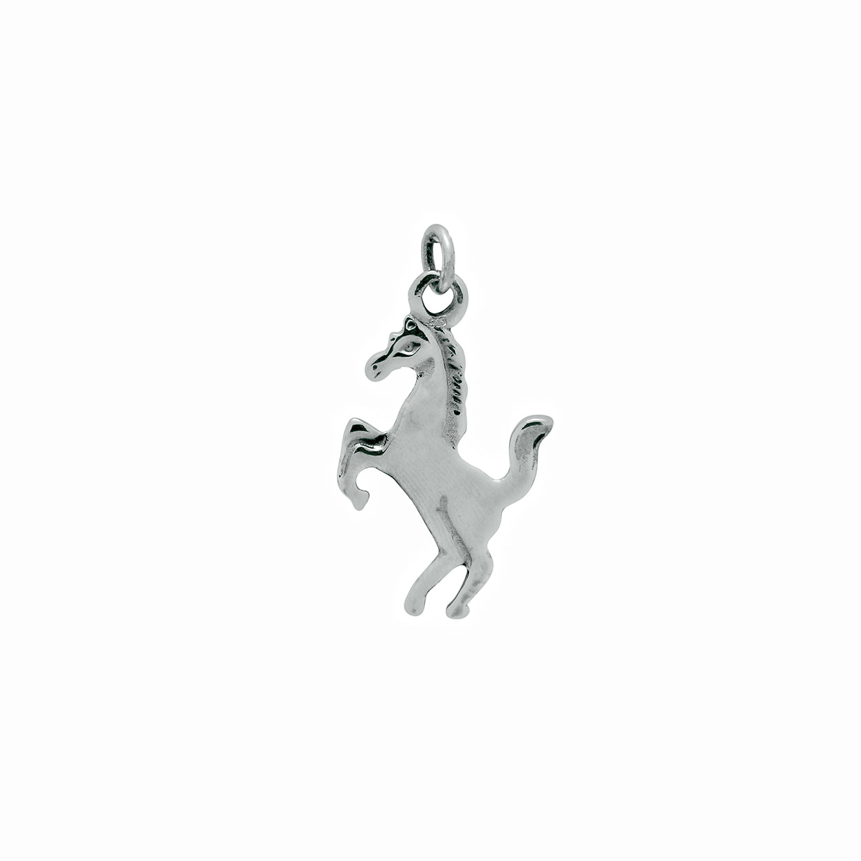 Sterling Silver Stallion Pendant with Bail