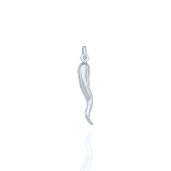 Solid White Gold Peperoncino Pendant Large