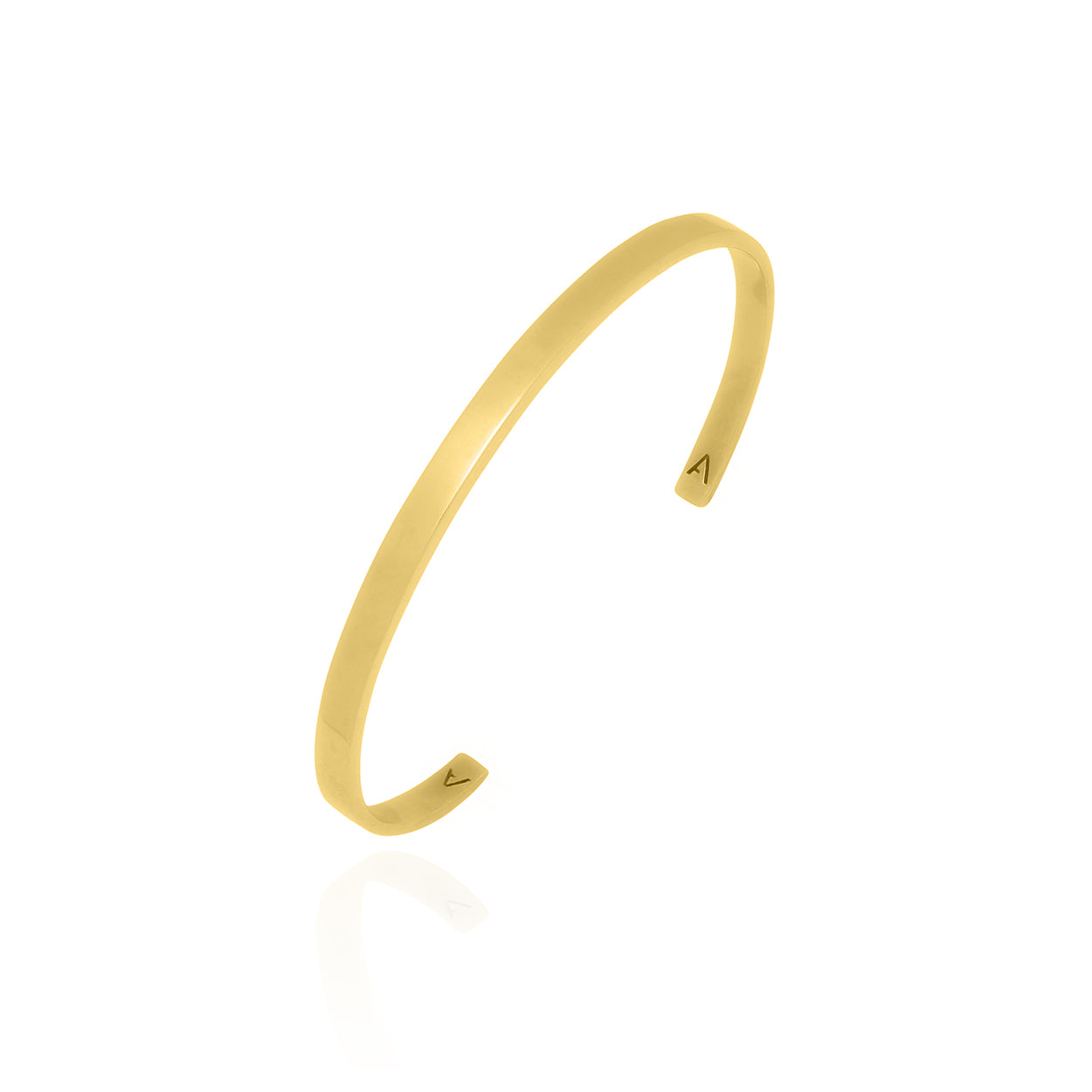 Solid Gold Avanti Bangle Silver plated Yellow