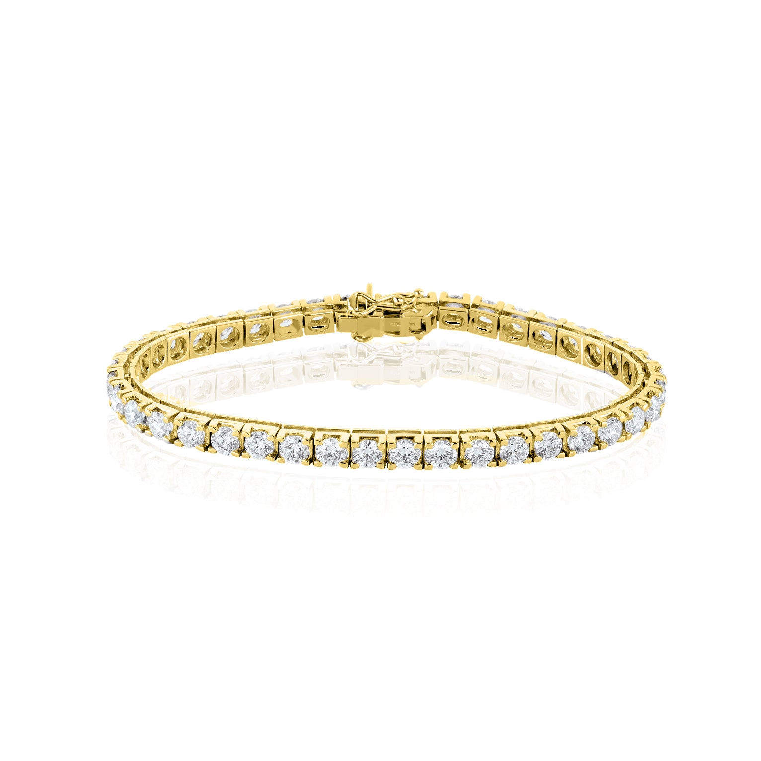 Diamond Tennis Bracelet 4.00CTW - 14KT Gold